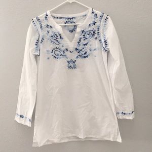 Tunic with floral details